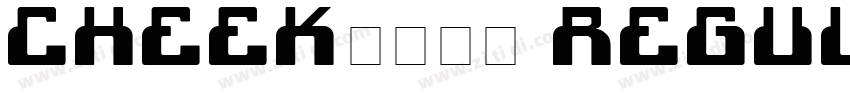 Cheekふぉんと Regular字体转换